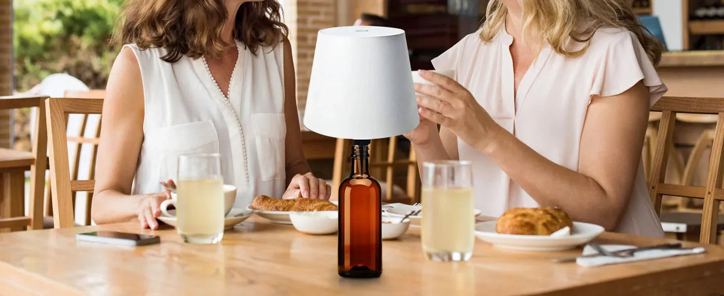 Luz Táctil de 3 Colores con Brillo Regulable para Escritorio, Bar o Decoración con Botellas de Vino