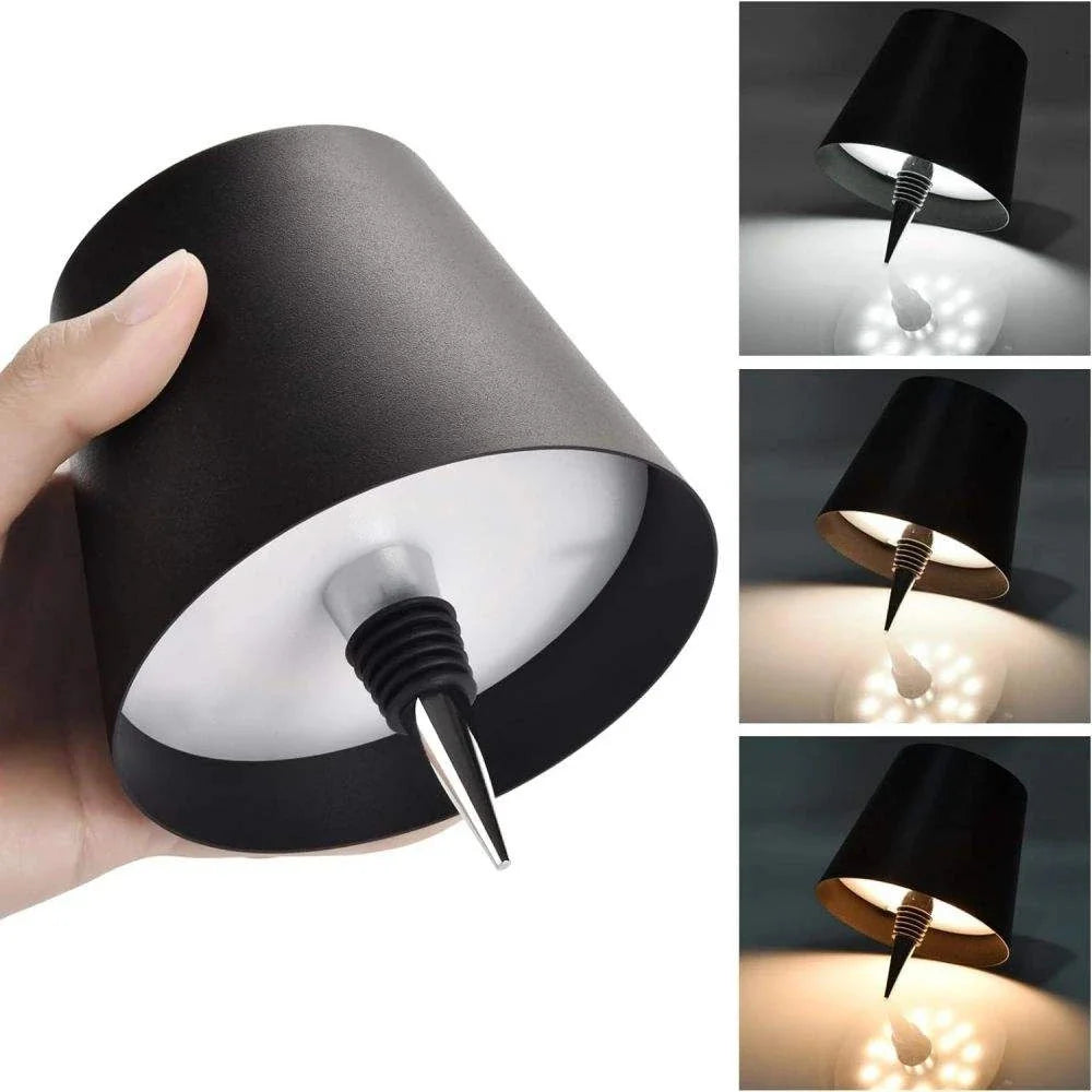 Luz Táctil de 3 Colores con Brillo Regulable para Escritorio, Bar o Decoración con Botellas de Vino